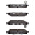 DFC 5000 Advanced Ceramic Rear Brake Pads, Acura MDX 2001-2008