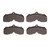 DFC 5000 Advanced Semi-Metallic Front Brake Pads, Buick GS 350 1967-1970