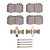 DFC 07-13 Mercedes-Benz S600 Front 5000 Advanced Low Metallic Brake Pads and Hardware Kit