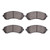 DFC 5000 Advanced Semi-Metallic Front Brake Pads, Buick Rendezvous 2001-2007