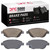 DFC 5000 Advanced Low-Metallic Front Brake Pads, Fiat 500 (USA/Canada) 2012-2019