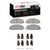 DFC 5000 Advanced Semi-Metallic Front/Rear Brake Pads and Hardware Kit, Chevrolet LCF5500HD Diesel / Semi Metallic 1999-2024