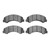 DFC 5000 Advanced Semi-Metallic Front Brake Pads, Chevrolet W4500 TILTMASTER (w/ Rotors) 1998-1999