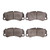DFC 5000 Advanced Low-Metallic Front/Rear Brake Pads, Porsche Cayman 2013-2023