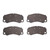 DFC 5000 Advanced Low-Metallic Front/Rear Brake Pads, Porsche Cayman 2013-2023