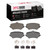 DFC 5000 Advanced Ceramic Rear Brake Pads and Hardware Kit, Mercedes-Benz EQE 350 2022-2025