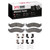 DFC 5000 Advanced Ceramic Front Brake Pads and Hardware Kit, Ford Explorer Sport Trac 2006-2010
