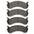 DFC 5000 Advanced Semi-Metallic Front/Rear Brake Pads, BEAVER MOTORCOACH CONTESSA / 1998-2024