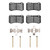 DFC 5000 Advanced Low-Metallic Rear Brake Pads and Hardware Kit, Mercedes-Benz S600 2007-2013