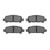 DFC 5000 Advanced Ceramic Rear Brake Pads, Subaru Legacy 1998-2009
