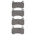 DFC 5000 Advanced Ceramic Front Brake Pads, Land Rover Defender 110 2018-2024