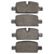 DFC 5000 Advanced Ceramic Rear Brake Pads, Chevrolet Silverado 1500 2019-2026