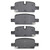 DFC 5000 Advanced Ceramic Rear Brake Pads, Chevrolet Silverado 1500 2019-2026
