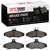 DFC 97-04 Daewoo Leganza Rear 5000 Advanced Semi Metallic Brake Pads