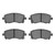 DFC 5000 Advanced Ceramic Front Brake Pads, Subaru Legacy 1997-2003