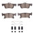 DFC 17-18 Buick Envision Rear 5000 Advanced Ceramic Brake Pads and Hardware Kit