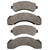 DFC 5000 Advanced Semi-Metallic Front/Rear Brake Pads, Chevrolet C3500HD / 1973-2012