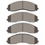 DFC 5000 Advanced Semi-Metallic Front/Rear Brake Pads, Ford F-550 Super Duty 2017-2024