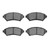 DFC 5000 Advanced Semi-Metallic Front Brake Pads, Buick Regal 1997-2005