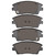 DFC 5000 Advanced Ceramic Front Brake Pads, Hyundai Elantra 2016-2022
