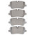 DFC 5000 Advanced Low-Metallic Rear Brake Pads, Land Rover Discovery 2013-2022