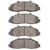 DFC 00-04 Ford F-150 4WD Front 5000 Advanced Semi Metallic Brake Pads