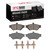 DFC 95-97 Ford Crown Victoria Front 5000 Advanced Semi Metallic Brake Pads and Hardware Kit