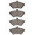 DFC 95-97 Ford Crown Victoria Front 5000 Advanced Semi Metallic Brake Pads