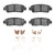 DFC 95-99 Toyota Avalon Rear 5000 Advanced Ceramic Brake Pads and Hardware Kit