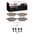 DFC 5000 Advanced Ceramic Front Brake Pads and Hardware Kit, Audi A8 2012-2014