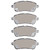 DFC 5000 Advanced Ceramic Front Brake Pads, Ford Fiesta (USA/Canada) 2011-2023