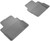 3D MAXpider 2017-2019 Volvo S90/V90 Kagu 2nd Row Floormats - Gray