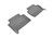 3D MAXpider Kagu 2nd Row Gray Floor Mat Set, Audi Q7 2007-2015