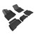 3D MAXpider Kagu 1st & 2nd Row Black Floor Mat Set, 24 Toyota Tacoma Double Cab 2024
