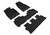 3D MAXpider Elegant Black Floor Mat Set 1st, 2nd & 3rd Row, Toyota Highlander 2014-2019