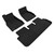 3D MAXpider Elegant Black Floor Mat Set 1st & 2nd Row, Tesla Model S 2021-2023