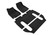 3D MAXpider Elegant Black Floor Mat Set 1st, 2nd & 3rd Row, Tesla Model X 6-Seat 2016-2021