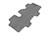 3D MAXpider Kagu 3rd Row Gray Floor Mat Set, Kia Sorento 7-Seats 2011-2013