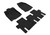 3D MAXpider Elegant Black Floor Mat Set 1st, 2nd & 3rd Row, Nissan Pathfinder 2013-2020