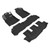 3D MAXpider Kagu 1st, 2nd & 3rd Row Black Floor Mat Set, Subaru Ascent 2019-2024