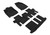 3D MAXpider Elegant Black Floor Mat Set 1st, 2nd & 3rd Row, Infiniti Qx60 / Jx 13 2014-2020