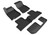 3D MAXpider Kagu 1st, 2nd & 3rd Row Black Floor Mat Set, Mercedes-Benz Glb 250 7-Seat / Amg Glb35 2020-2024
