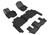 3D MAXpider Kagu 1st, 2nd & 3rd Row Black Floor Mat Set, Mercedes-Benz Gls-Class 7 Seat 2020-2024
