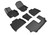 3D MAXpider Kagu 1st, 2nd & 3rd Row Black Floor Mat Set, Mercedes-Benz Gle-Class 7-Seat SUV 2020-2024