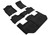 3D MAXpider Elegant Black Floor Mat Set 1st, 2nd & 3rd Row, Chevrolet Suburban With Bucket 2015-2020