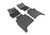 3D MAXpider Kagu 1st & 2nd Row Black Floor Mat Set, Land Rover Range Rover Long Wheelbase 2014-2017