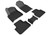 3D MAXpider Kagu 1st & 2nd Row Black Floor Mat Set, Lamborghini Urus 2019-2024