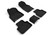 3D MAXpider Elegant Black Floor Mat Set 1st & 2nd Row, Audi Q7 / Sq7 / Q8 / Sq8/Rs Q8 2017-2024