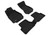 3D MAXpider Elegant Black Floor Mat Set 1st & 2nd Row, Audi A6 Sedan 2012-2018