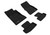3D MAXpider Elegant Black Floor Mat Set 2nd Row, Ford Mustang 2015-2022